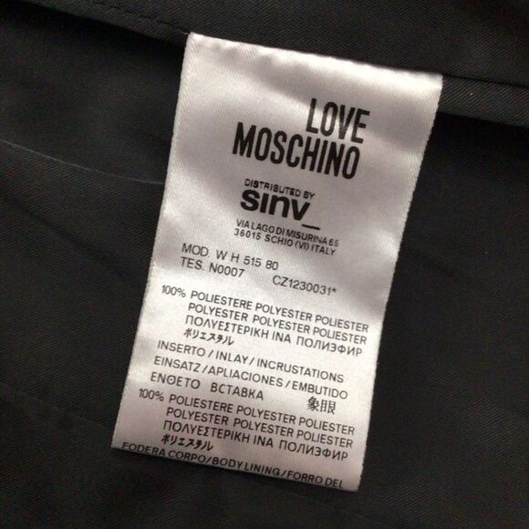 LEOPARD Love Moschino quilted jacket animal puffer prints gold zippers size 4 - Picture 9 of 16